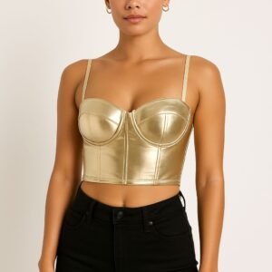 Metallic Gold  Bustier