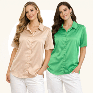 Satin Lustre Button-Down