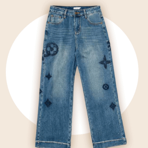 Iconography Embroidered Straight-Leg Jeans