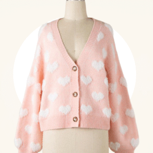 Sweetheart Plush Knit Cardigan