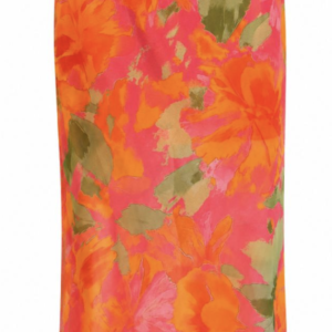 Floral Print Flowing Maxi Skirt