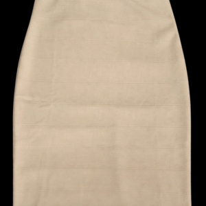 Beige Bandage Style Pencil Skirt