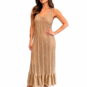 Sleeveless Crochet Midi Dress
