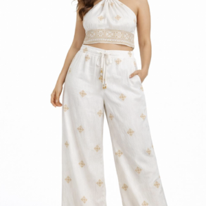 Sophisticated Beige Tailored Jumpsuit