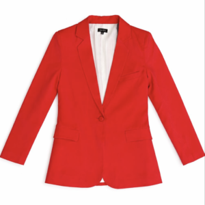 Classic Red Tailored Blazer