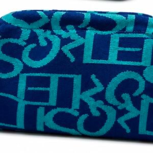 Blue Graffiti Cosmetic Clutch