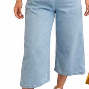 Light Wash Denim Culottes