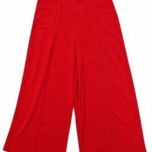 Wide-Leg Trousers with Included Belt