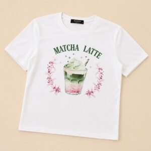 Matcha Latte Aesthetic Graphic Tee